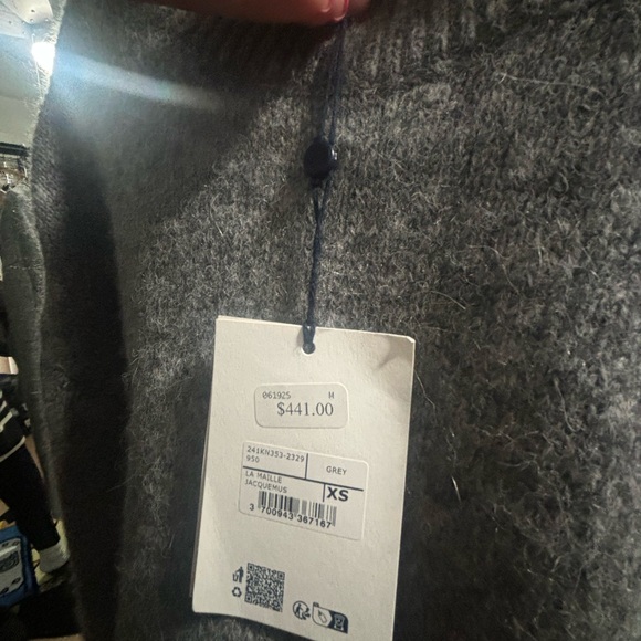 Jacquemus Charcoal Knit Sweater - Picture 3 of 7